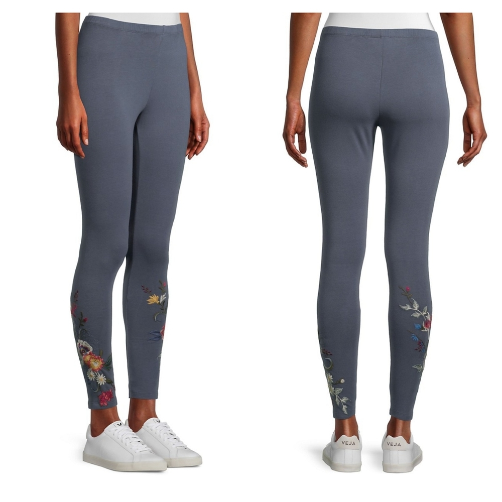 Johnny Was Embroidered Leggings - Picture 1 of 8